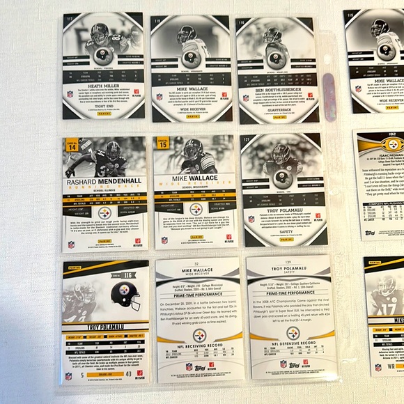 NFL- Pittsburgh Steelers Trading Cards - Picture 7 of 8